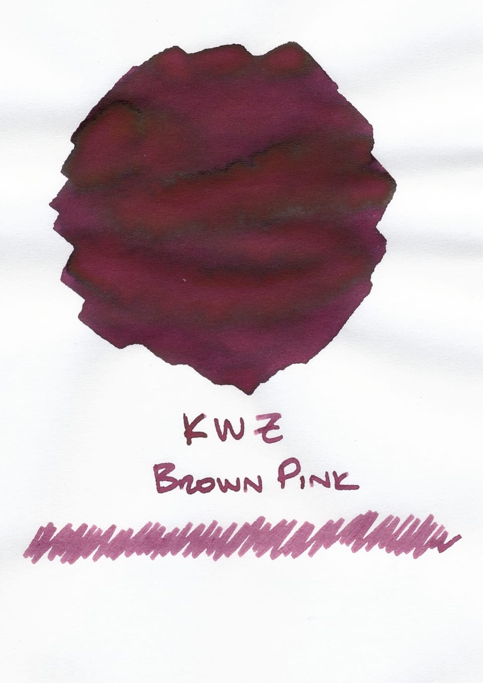 Ink Swatch Wednesday: KWZ Brown Pink